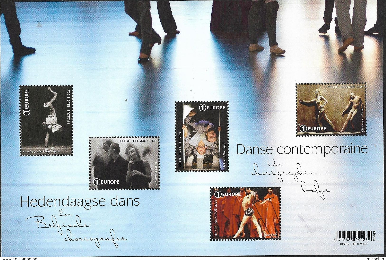 Belg 2024 - Danses Contemporaines  ** - Unused Stamps