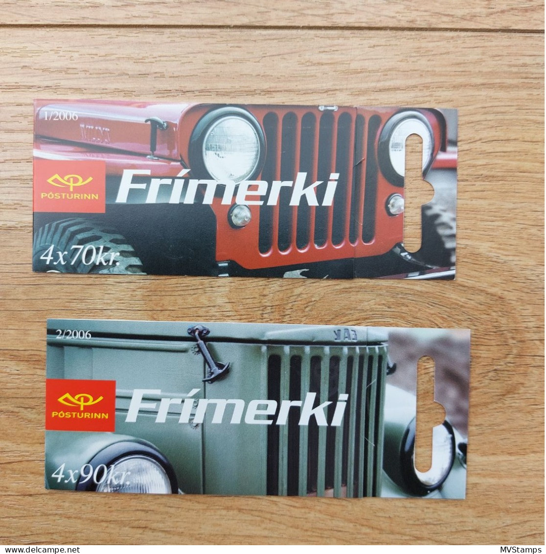 Iceland 2006 Set Stampbooklets Auto's/Cars Stamps (Michel MH 22/23) Used - Booklets