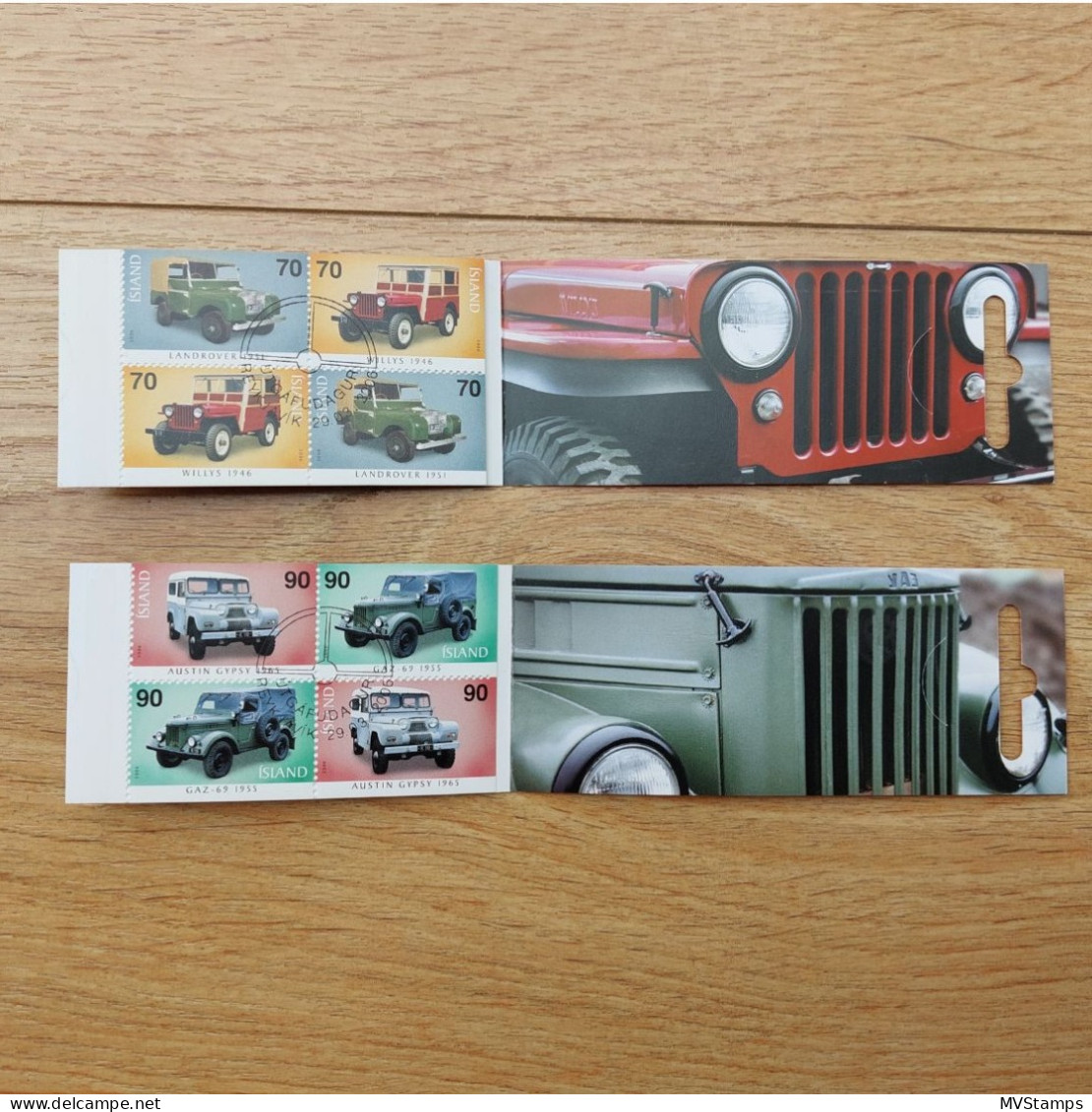 Iceland 2006 Set Stampbooklets Auto's/Cars Stamps (Michel MH 22/23) Used - Libretti