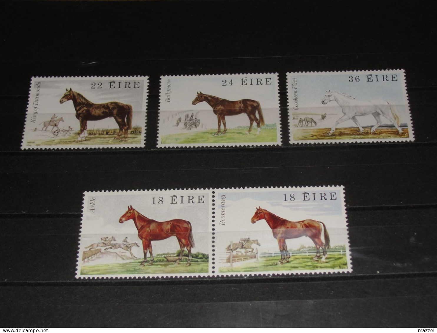 IERLAND,  SERIE  449-453  POSTFRIS ( MNH),  PAARDEN - Unused Stamps