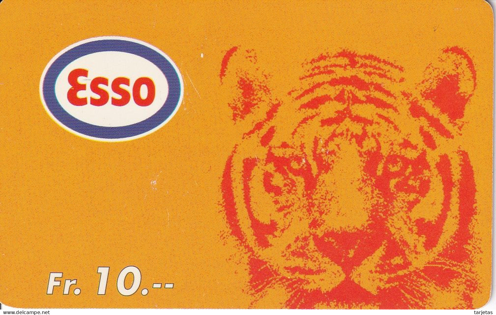 Nº ???? TARJETA DE SUIZA DE TELELINE DE UN TIGRE (TIGER) ESSO - Zwitserland