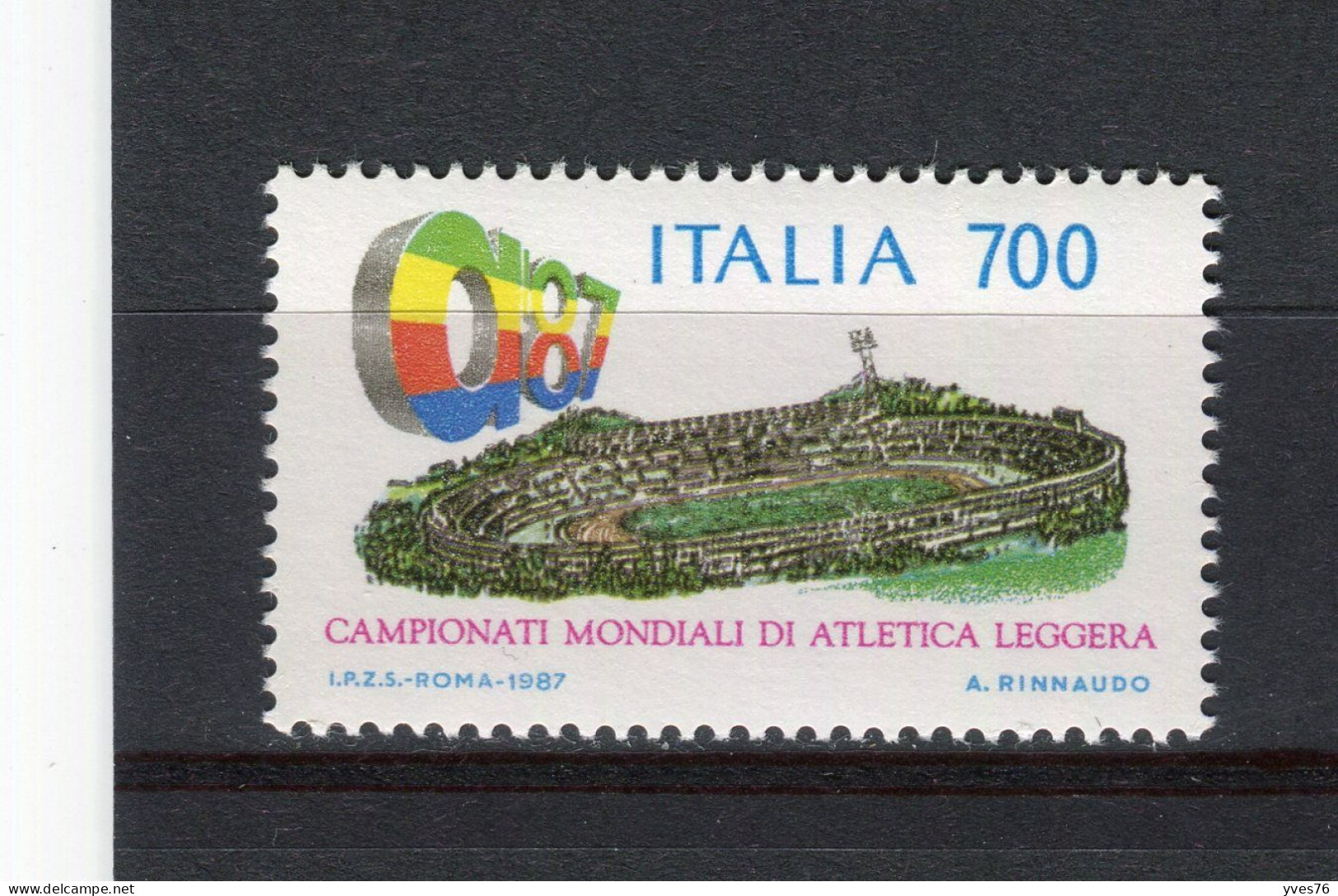 ITALIE - Y&T N° 1751** - MNH - Championnats Du Monde D'athlétisme - 1981-90: Nieuw/plakker