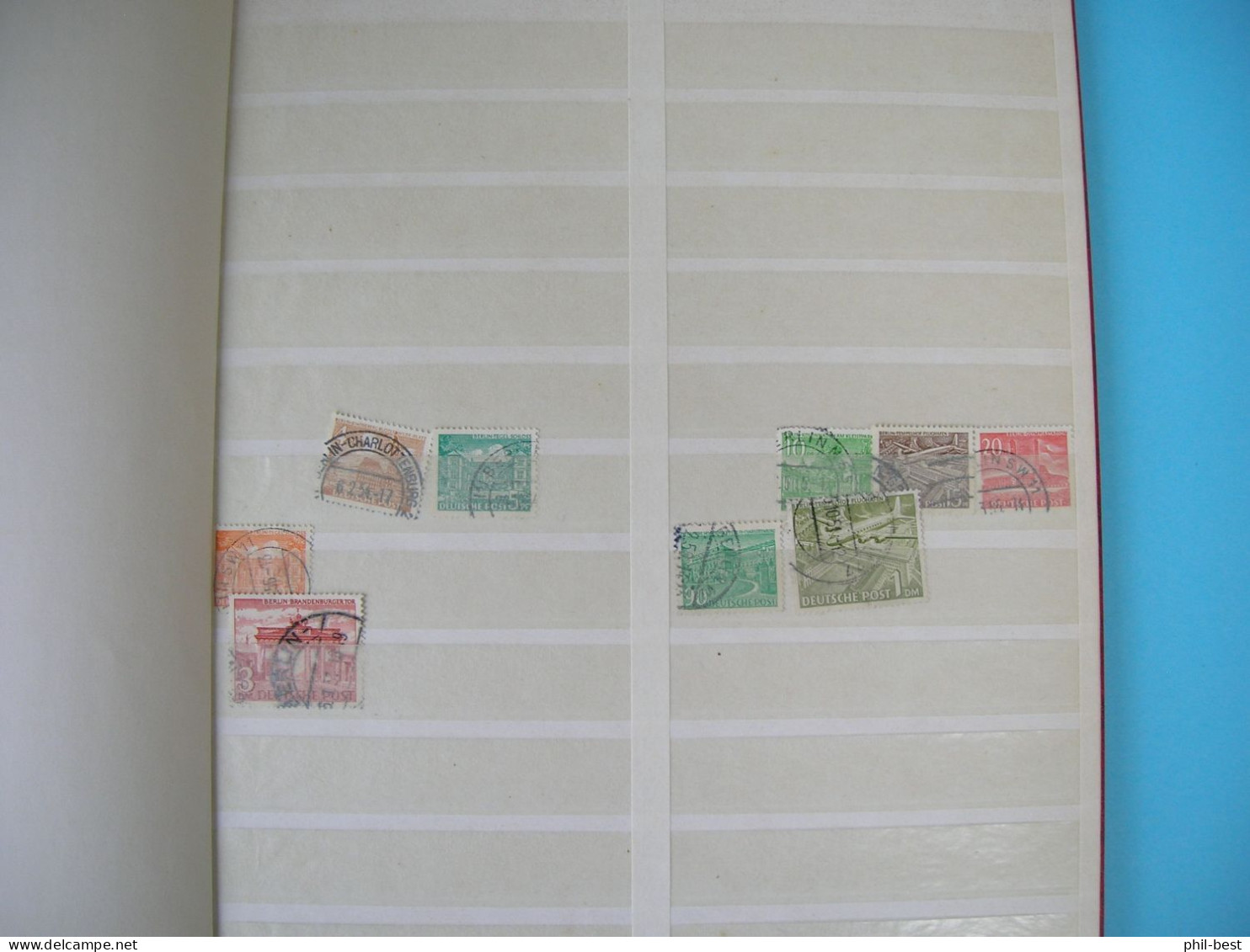 Berlin Restposten Freimarken Auf 10 Seiten Gestempelt #Alb197 - Used Stamps