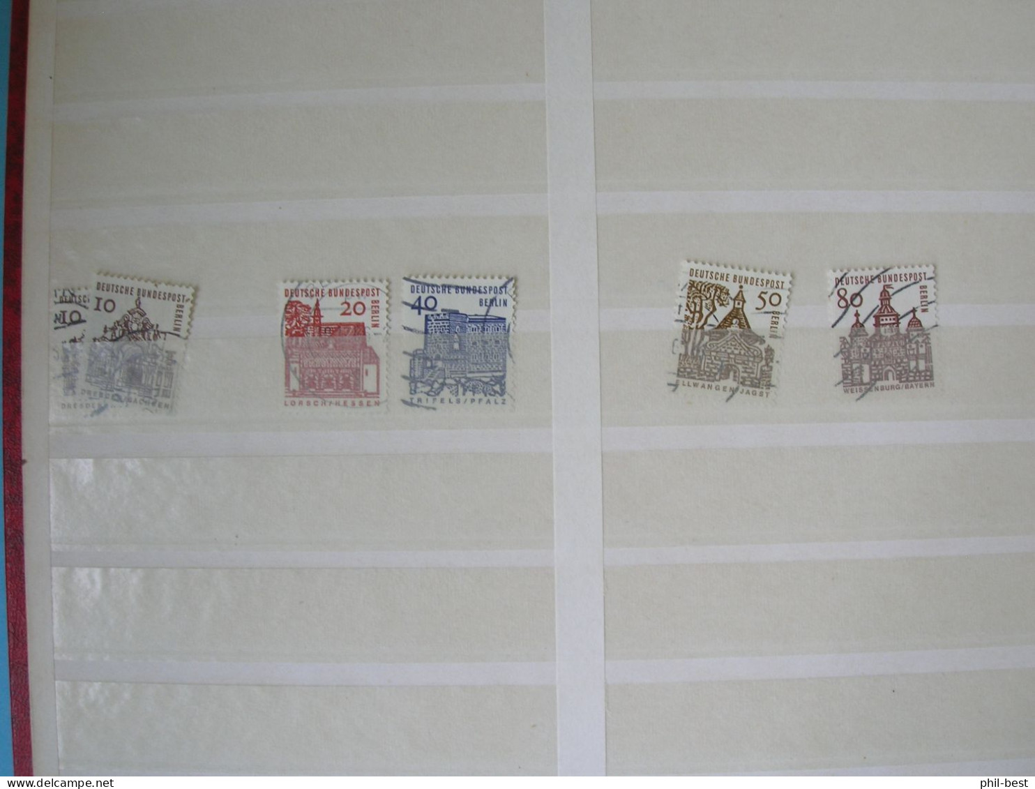 Berlin Restposten Freimarken Auf 10 Seiten Gestempelt #Alb197 - Used Stamps