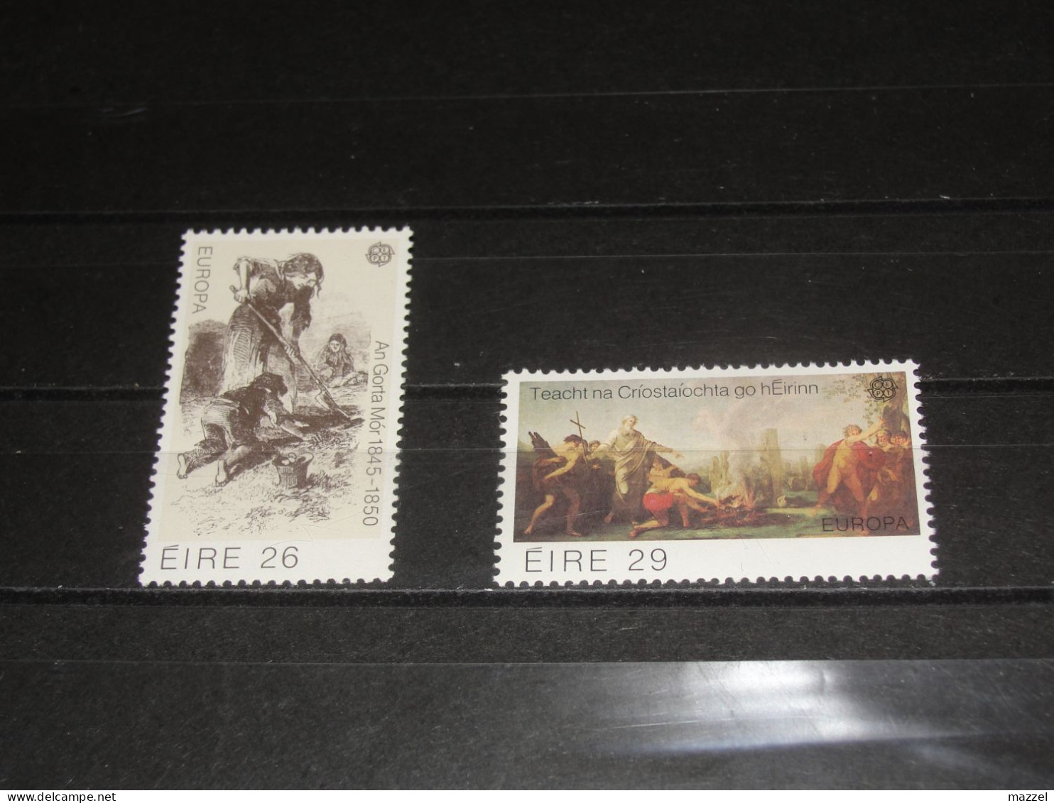 IERLAND,  SERIE  466-467   POSTFRIS ( MNH),  PAARDEN - Unused Stamps
