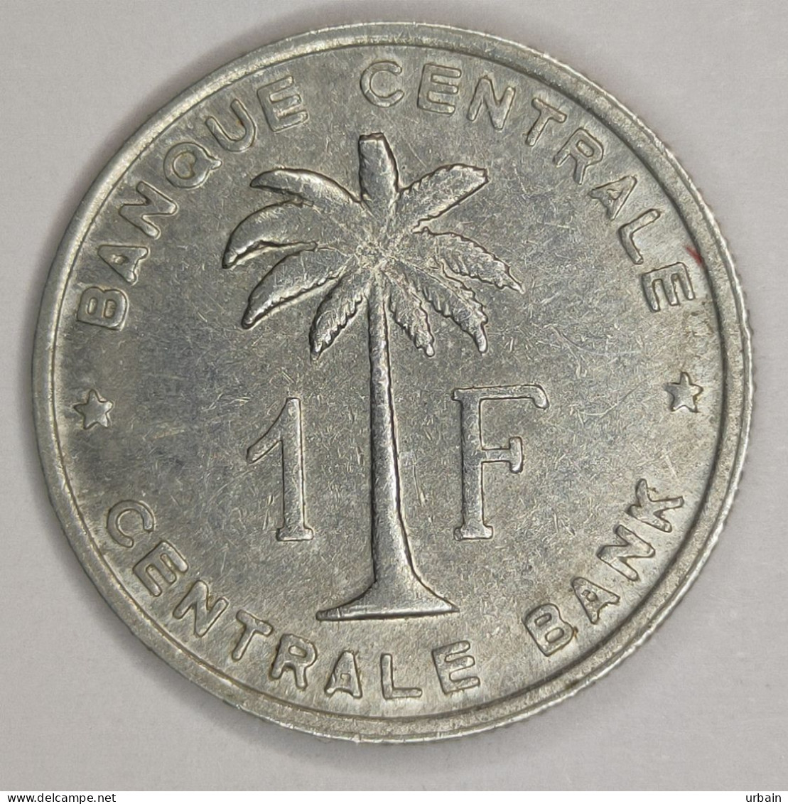Ruanda-Urundi - 1958 - 1 Franc - Congo (belge) - 1951-1960: Baudouin I
