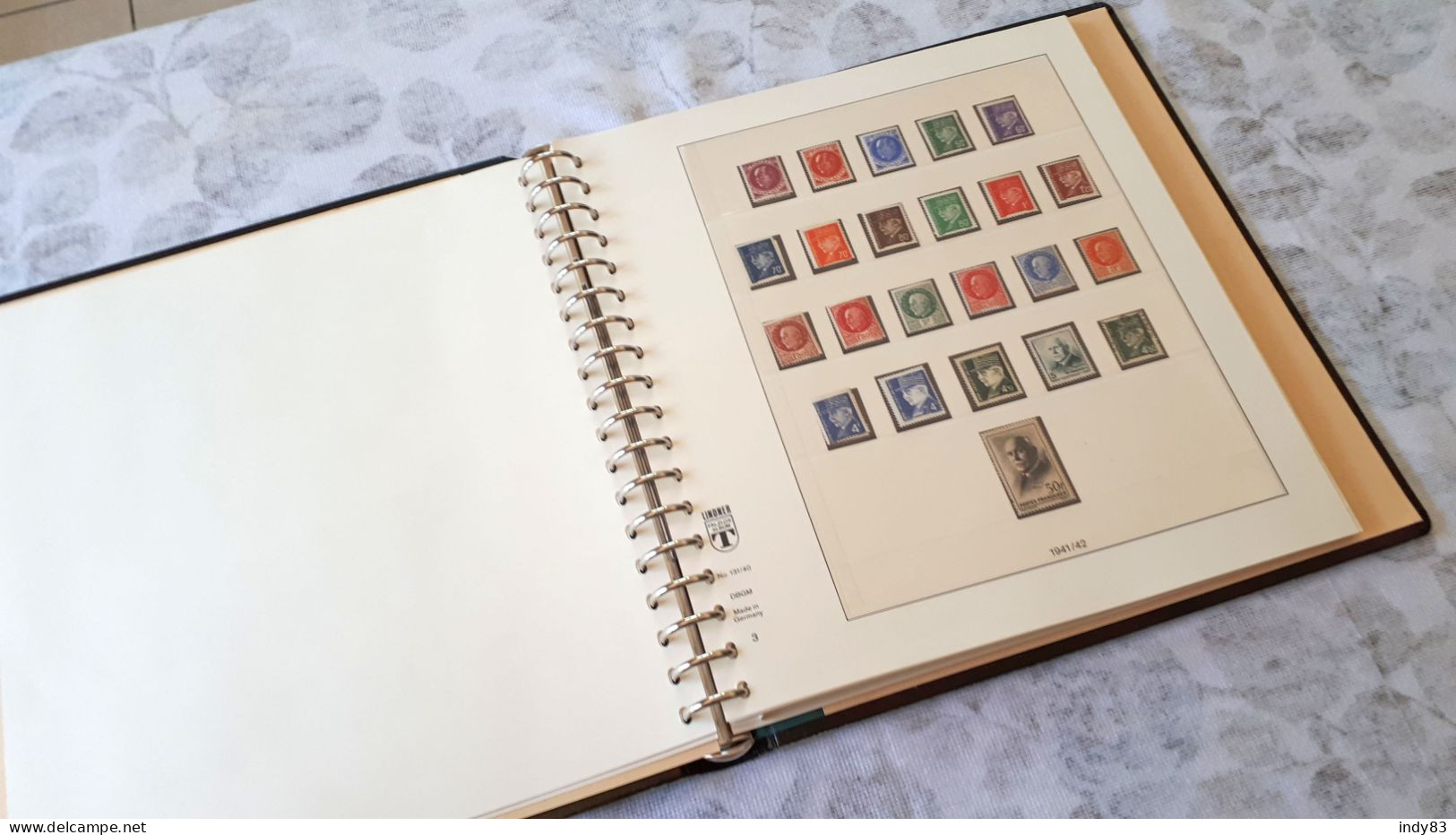 Collection Timbres France 1940-1945 Neufs ** MNH En Album Lindner T (réf.131-40 /17 Pages) - Collections (with Albums)