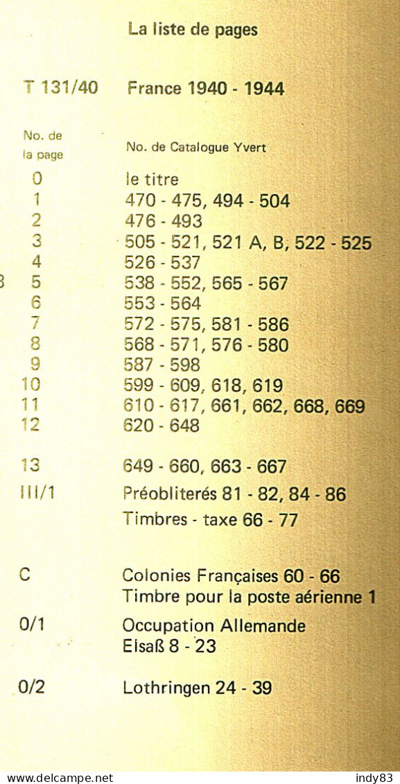 Collection Timbres France 1940-1945 Neufs ** MNH En Album Lindner T (réf.131-40 /17 Pages) - Collections (with Albums)