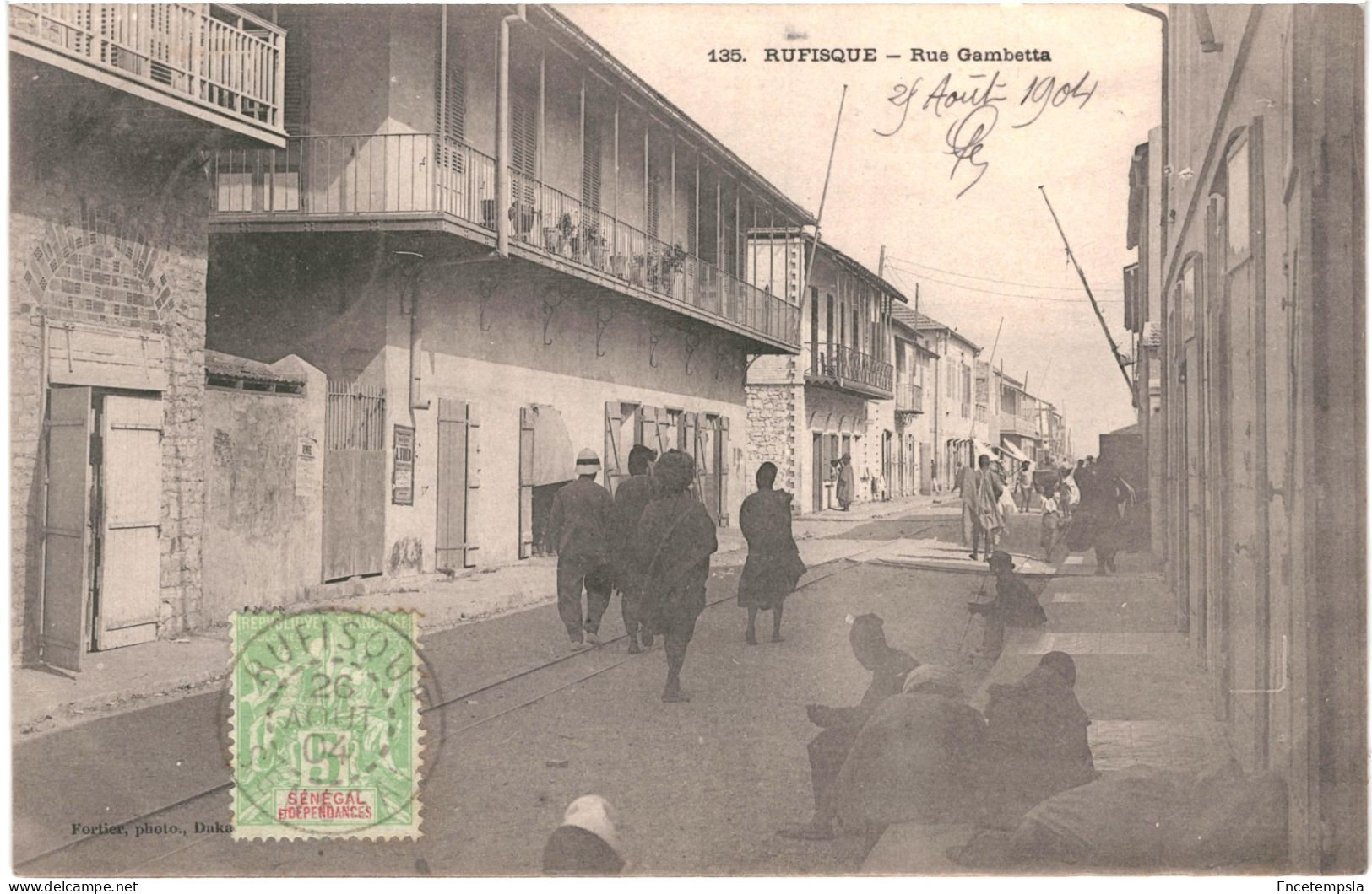 CPA Carte Postale  Sénégal Rufisque Rue Gambetta 1904 VM79823 - Senegal