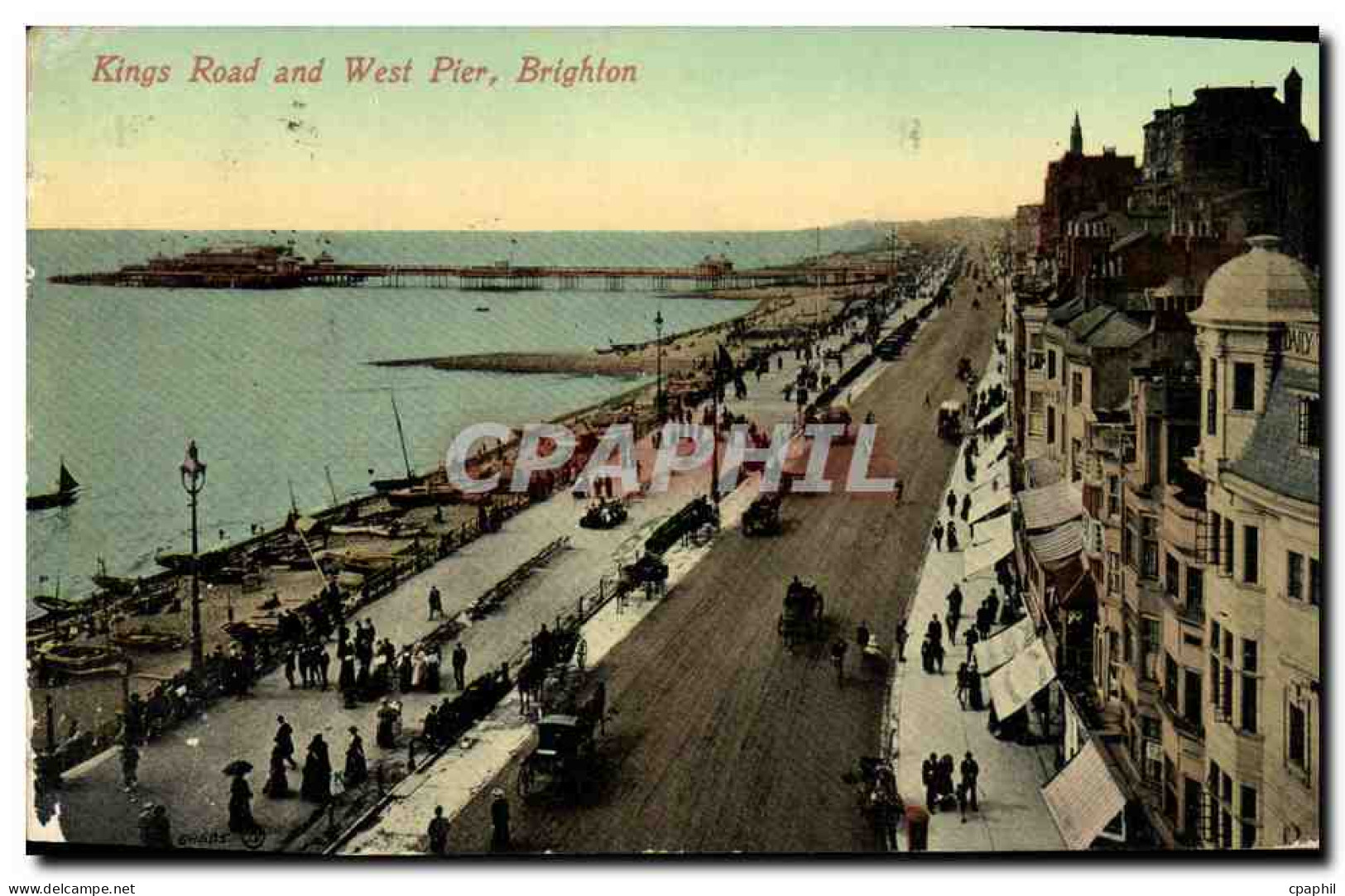 CPA Kings Road And West Pier Brighton  - Brighton
