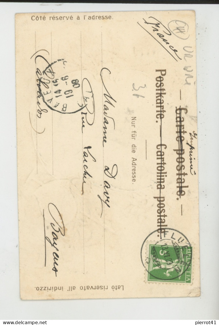 SUISSE - URI - FLÜELEN (embossed Postcard) - Flüelen