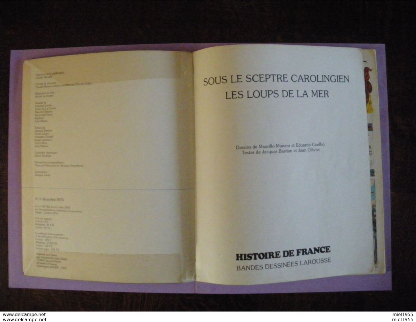 1976 BD Bande Dessinée FR3 LAROUSSE Histoire De France N°3 (3 Photos) Voir Description - Andere & Zonder Classificatie