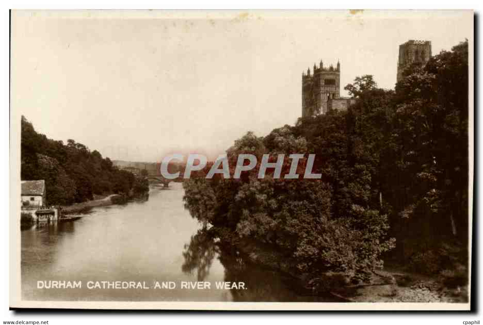 CPA Durham Cathedral And River Wear - Altri & Non Classificati