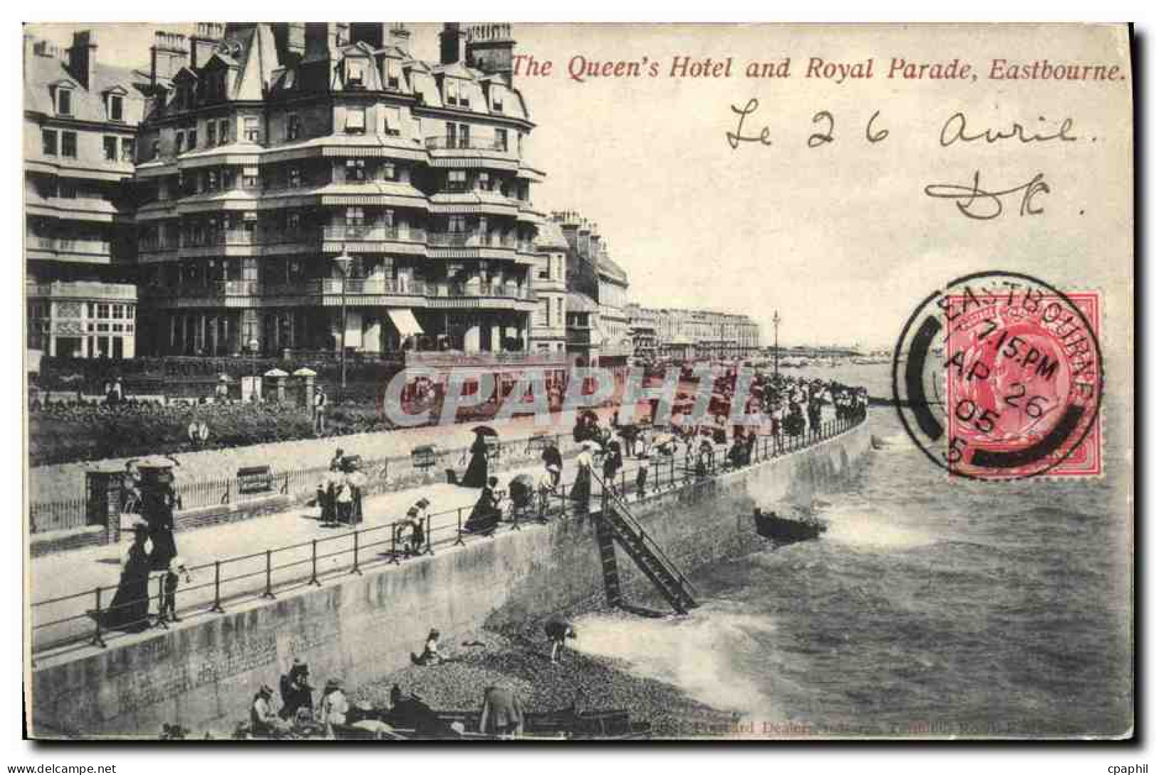 CPA Eastbourne The Queen S Hotel And Royal Parade - Eastbourne