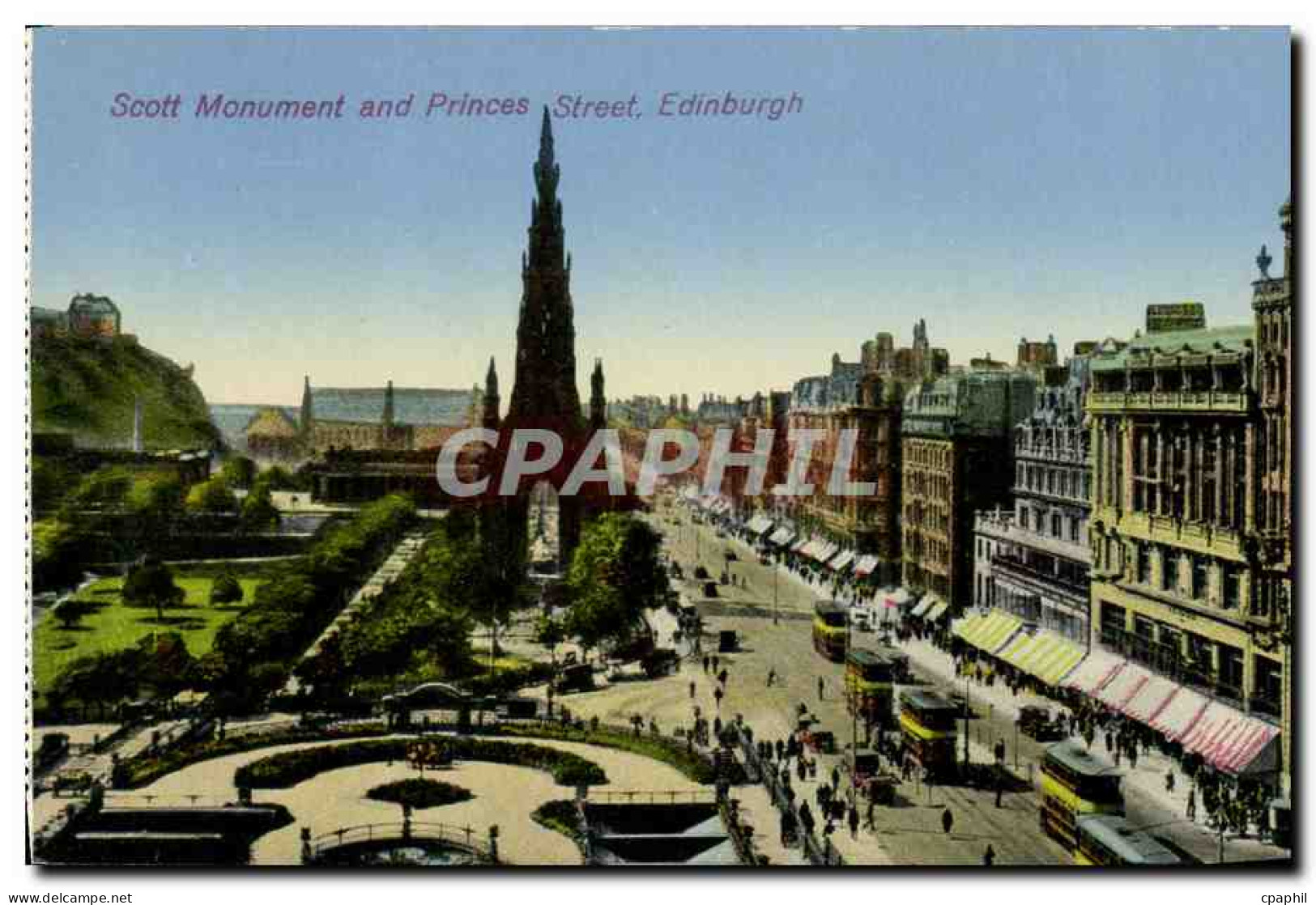 CPA Edinburgh Scott Monument And Princes Street  - Midlothian/ Edinburgh
