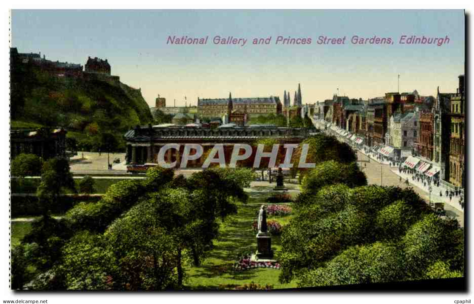 CPA Edinburgh National Gallery And Princes Street Gardens - Midlothian/ Edinburgh