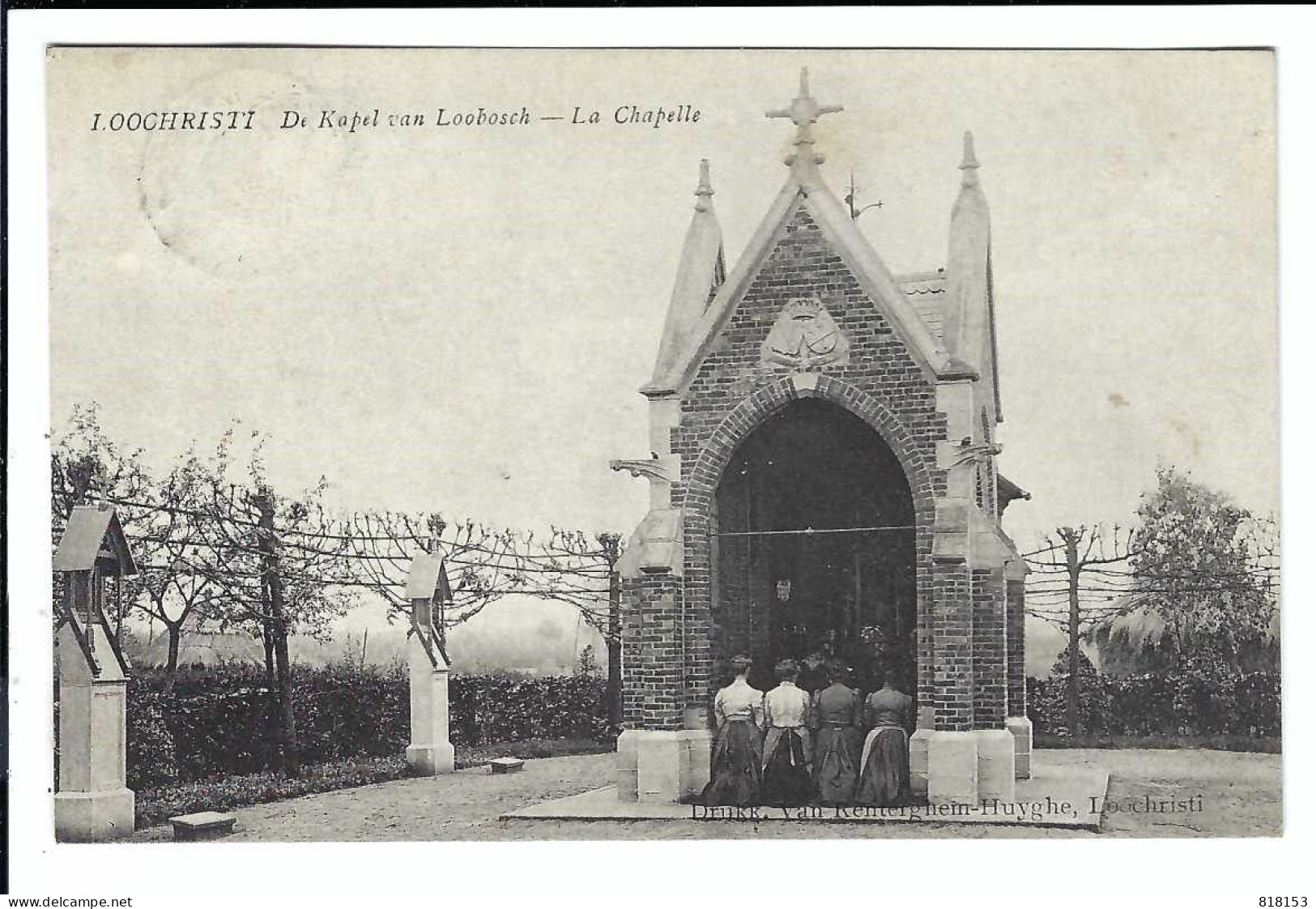 Lochristi  LOOCHRISTI  De Kapel Van Loobosch  -  La Chapelle  1908 - Lochristi