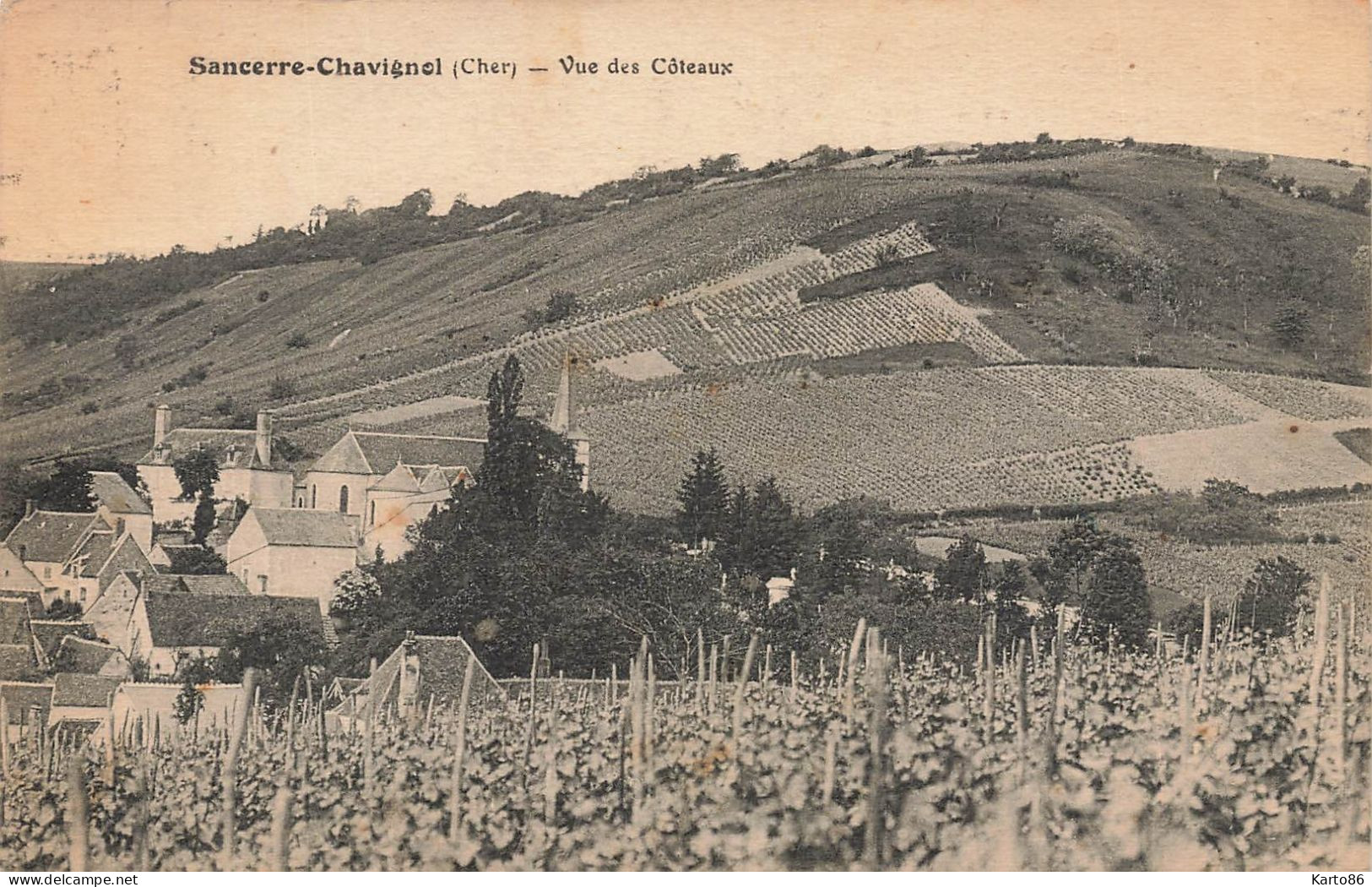 Sancerre * Chavignol * Vue Du Village Et Des Côteaux * Vignes Vignoble - Sancerre