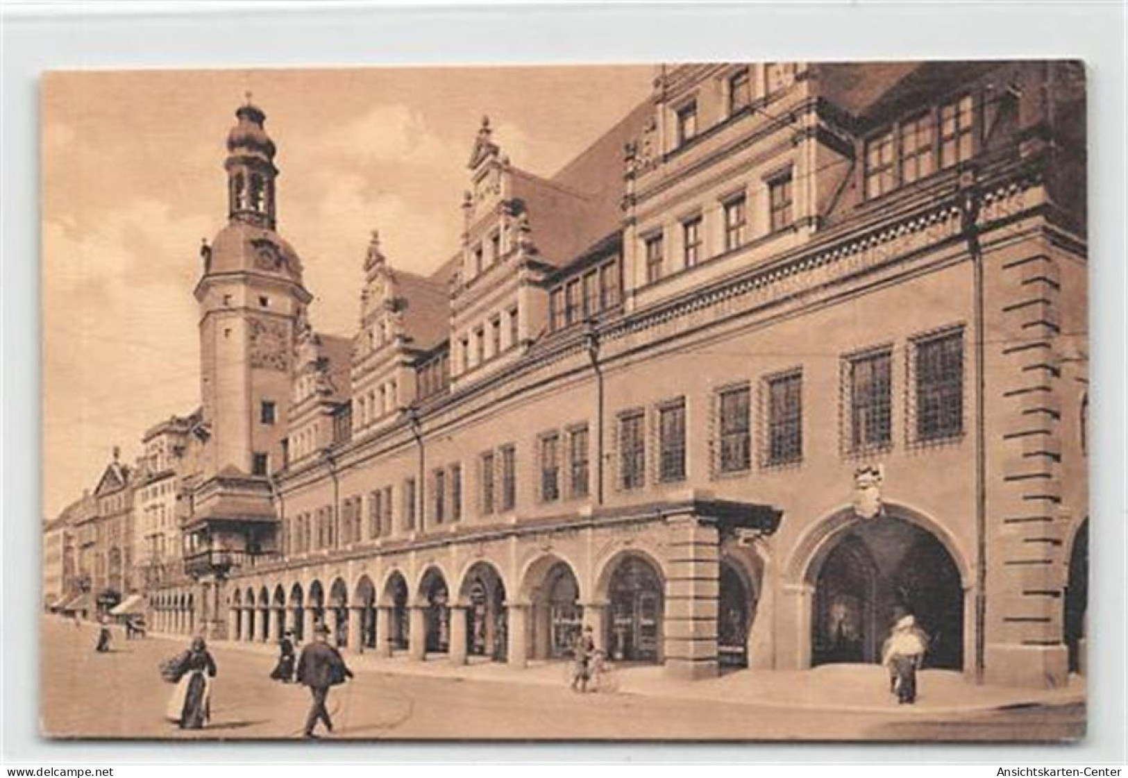 39096804 - Leipzig. Alte Rathaus Mit Hofjuwelier Heinr. Schneider Ungelaufen  Gute Erhaltung. - Leipzig