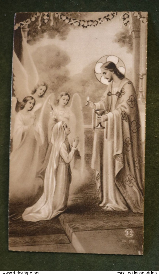 Image Religieuse Communion Solennelle Anges Martinvast 1942 - Holy Card Solemn Communion Angels - Images Religieuses