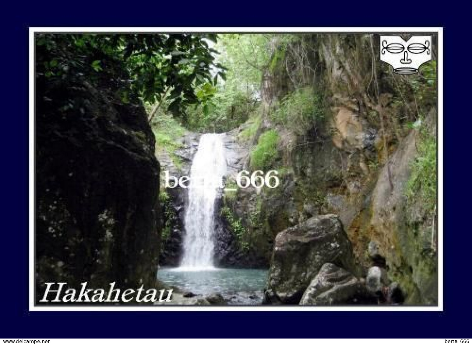 Marquesas Islands Ua Pou Hakahetau Waterfall New Postcard - Polinesia Francese