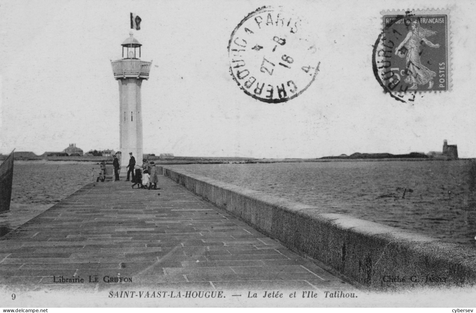 SAINT-VAAST-la-HOUGUE - La Jetée Et L'Ile Tatihou - Animé - Saint Vaast La Hougue