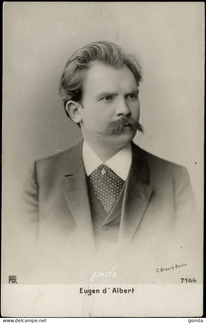 EUGEN D’ALBERT 1900 "Portrait Du Pianiste" - Singers & Musicians