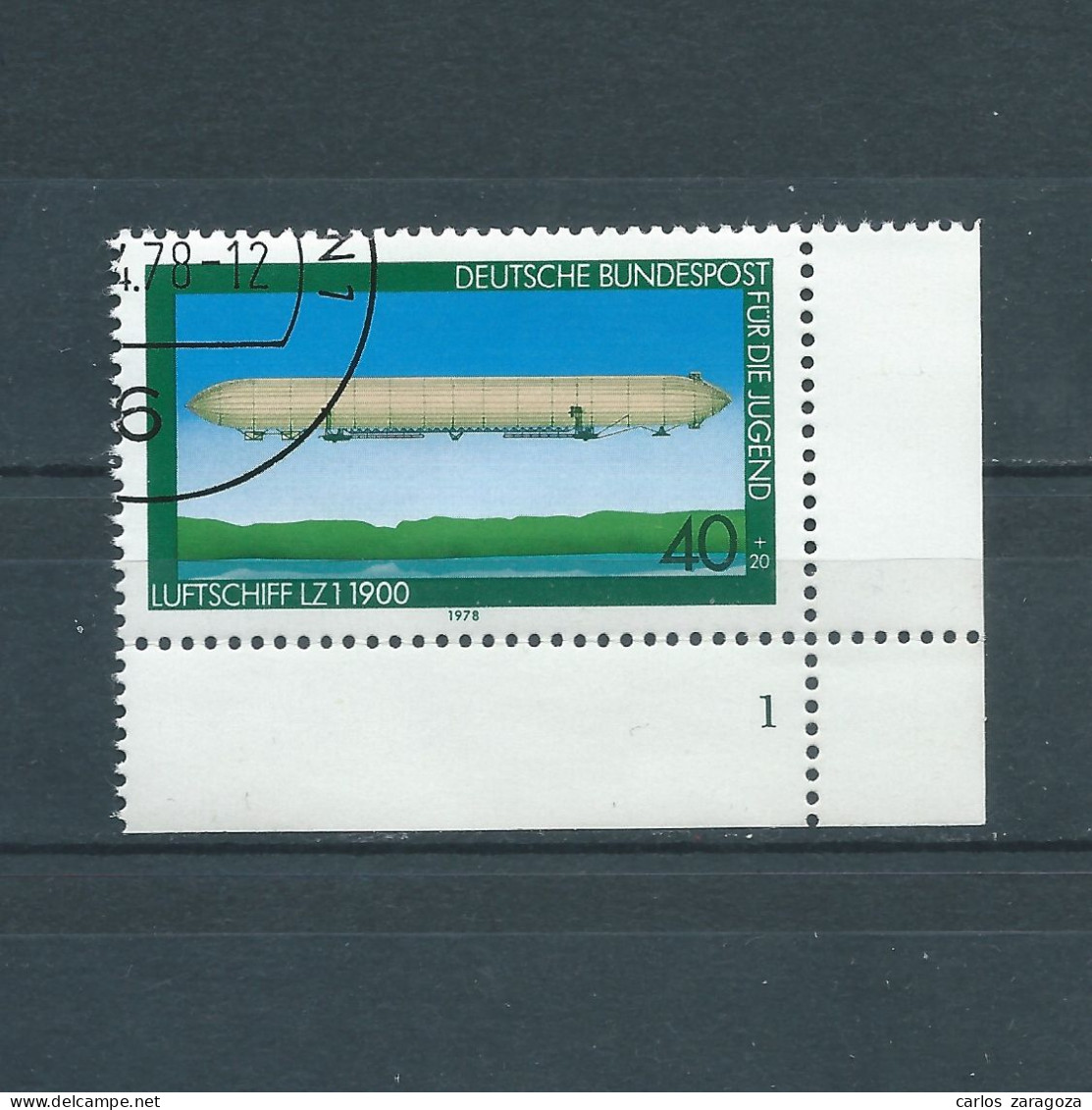 ALEMANIA 1978—Aviación/Luftfahrt FN 1. Mi 965,YT 812,SG 1857,Sc B550. GERMANY - Used Stamps