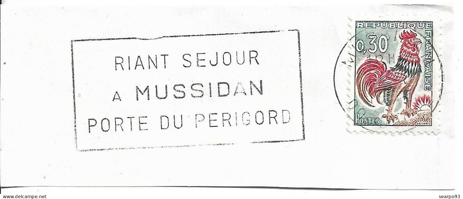 FRANCE POSTMARK. MUSSIDAN - 1961-....