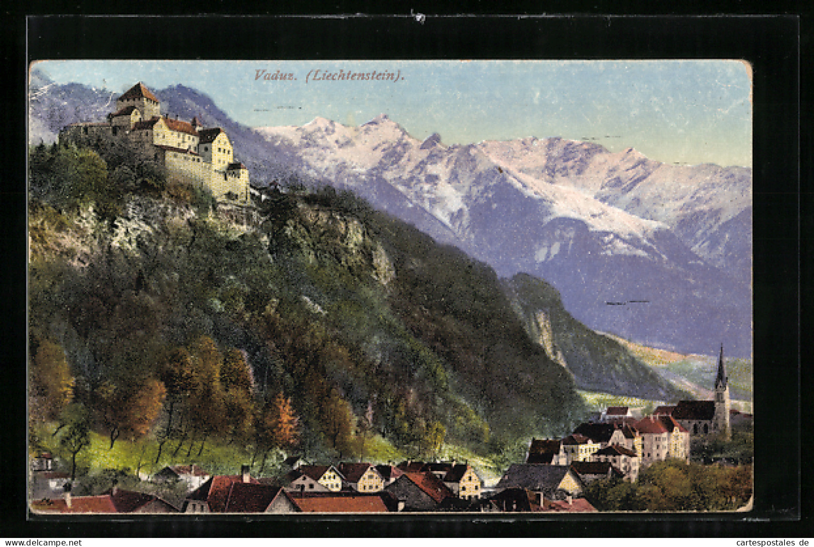 AK Vaduz, Valduz Und Schloss Vaduz  - Liechtenstein