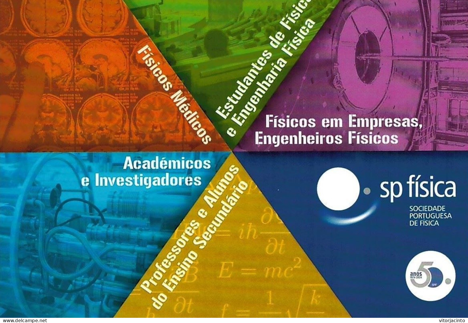 PORTUGAL - PAP N20g - Portuguese Physics Society - 50 Years - 1974-2024 - Date Of Issue: 2024-04-19 - Fisica