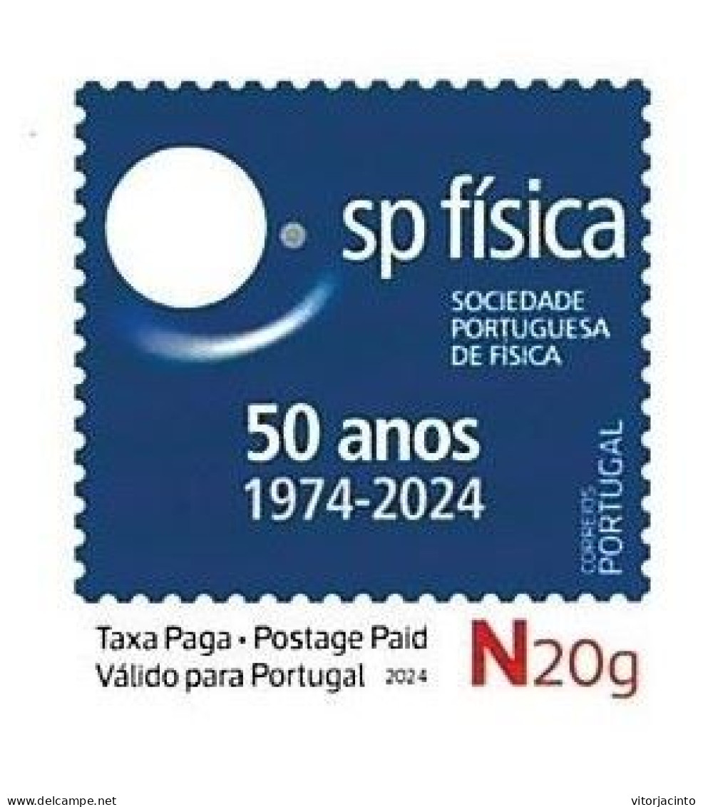 PORTUGAL - PAP N20g - Portuguese Physics Society - 50 Years - 1974-2024 - Date Of Issue: 2024-04-19 - Fysica