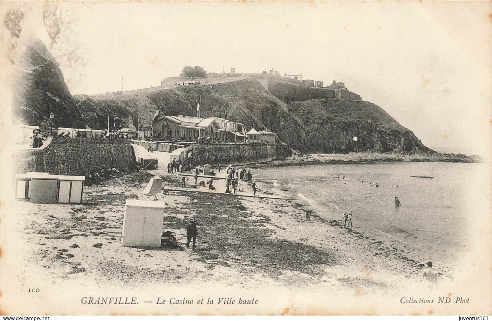 CPA Granville-Le Casino Et La Ville Haute-100-Timbre        L2862 - Granville