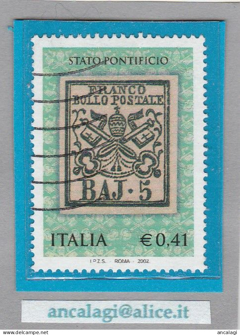USATI ITALIA 2002 - Ref.0884 "STATO PONTIFICIO" 1 Val. - - 2001-10: Gebraucht