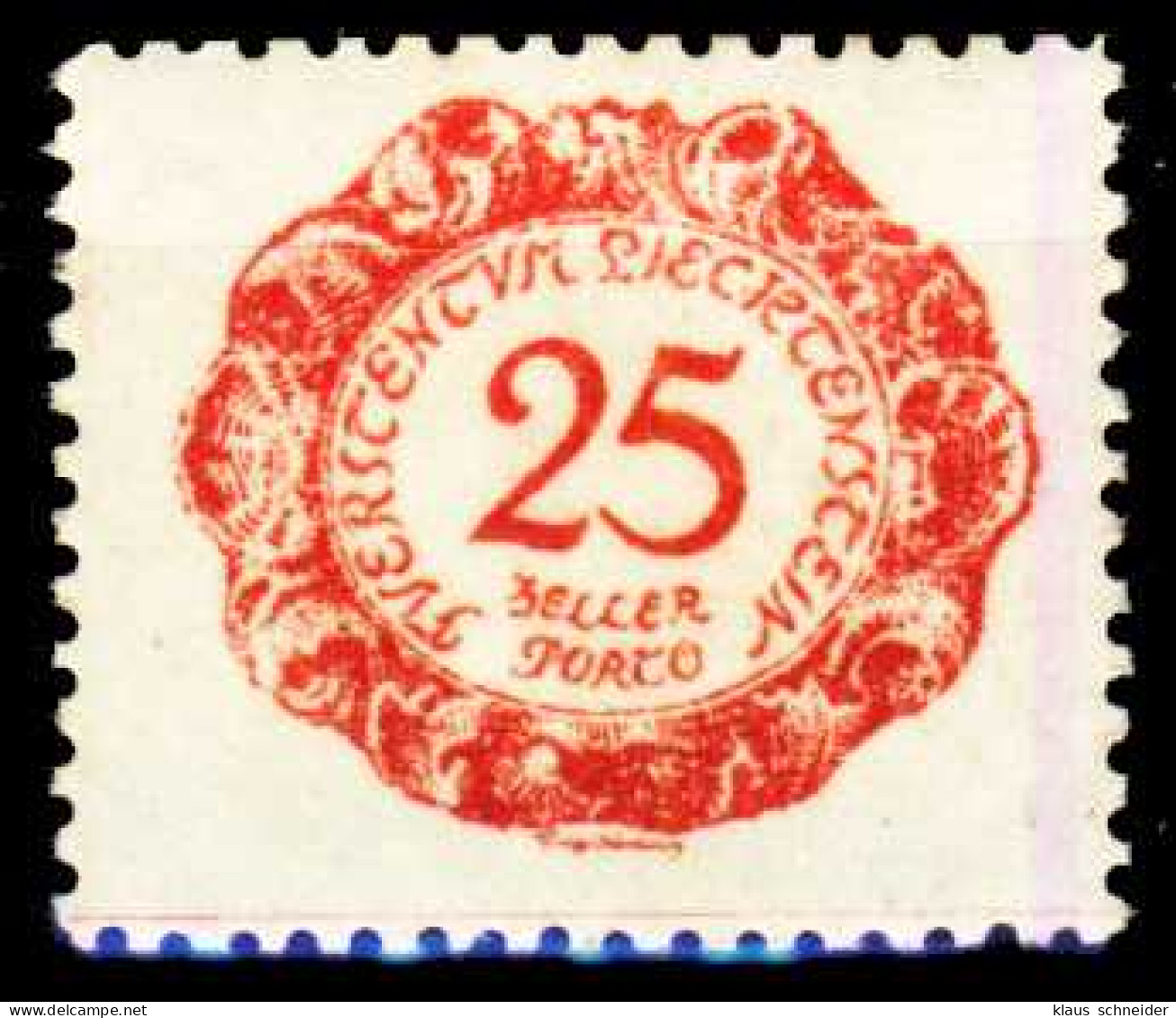 LIECHTENSTEIN PORTOMARKEN 1920 Nr 5 Postfrisch X2641AA - Postage Due