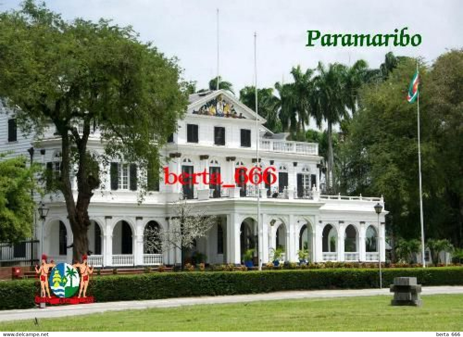 Suriname Paramaribo Palace New Postcard - Surinam