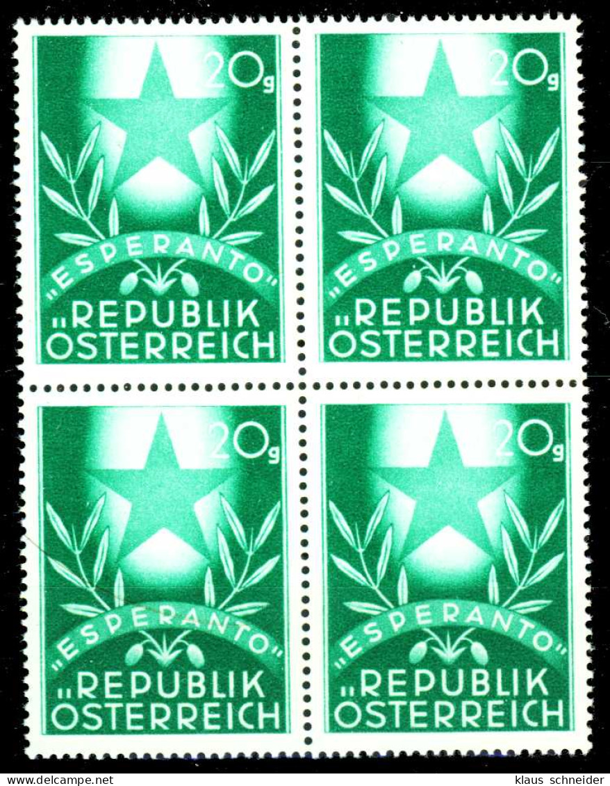ÖSTERREICH 1949 Nr 935 Postfrisch VIERERBLOCK X32F88A - Neufs