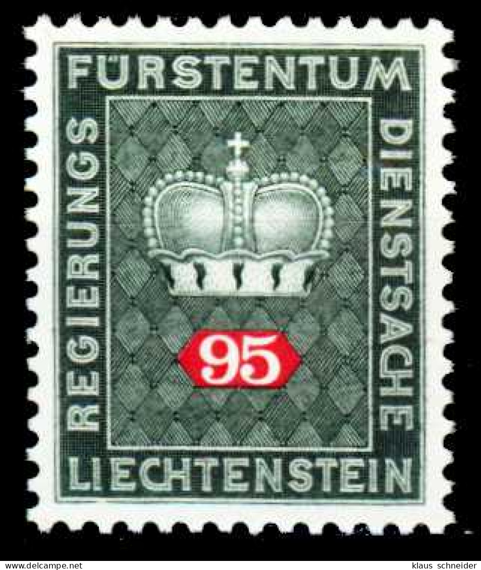 LIECHTENSTEIN DIENSTMARKEN 1968 Nr 53 Postfrisch S7E7776 - Official