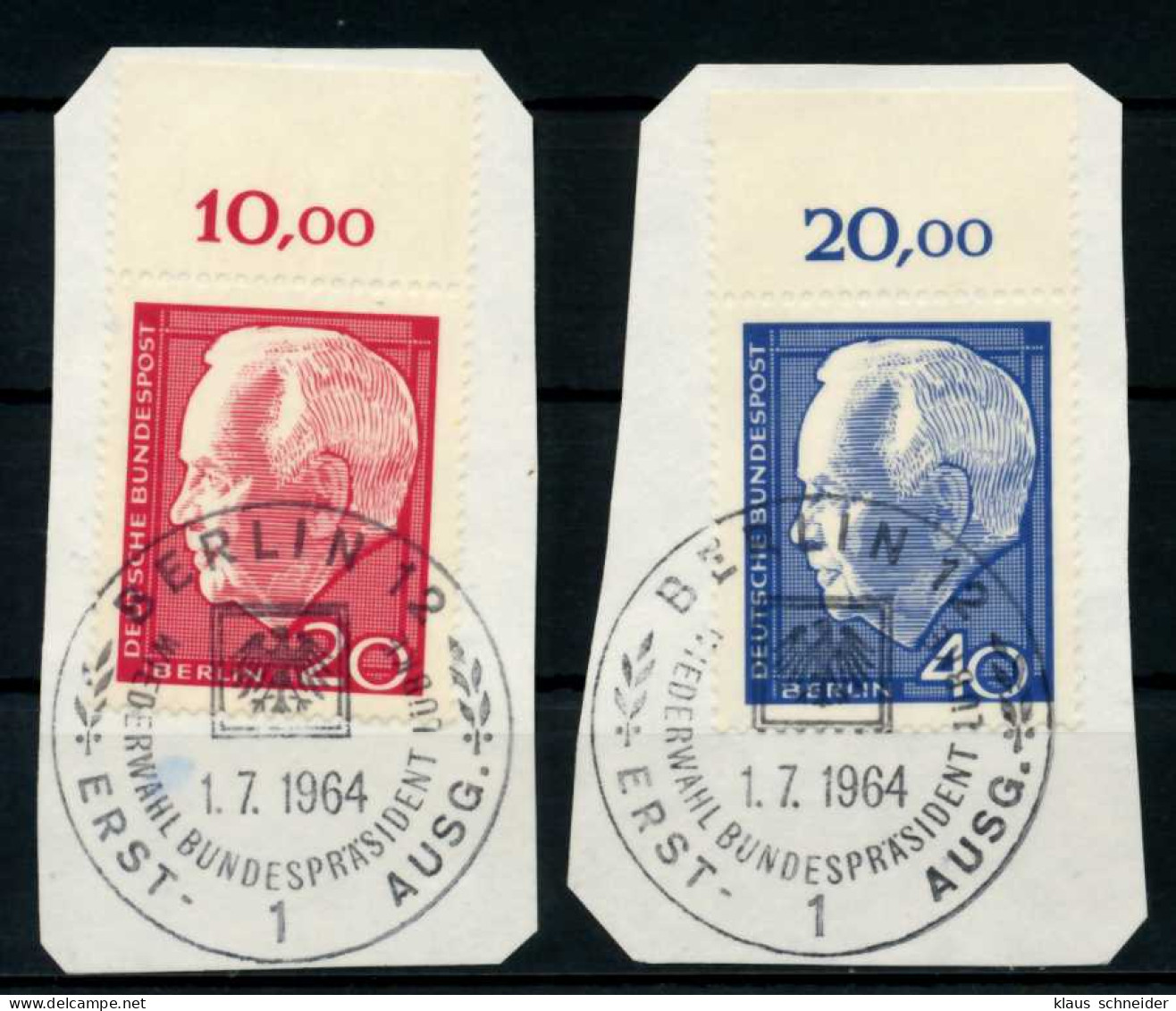 BERLIN 1964 Nr 234-235 Gestempelt Briefstück Zentrisch ORA X5EBAAE - Gebruikt