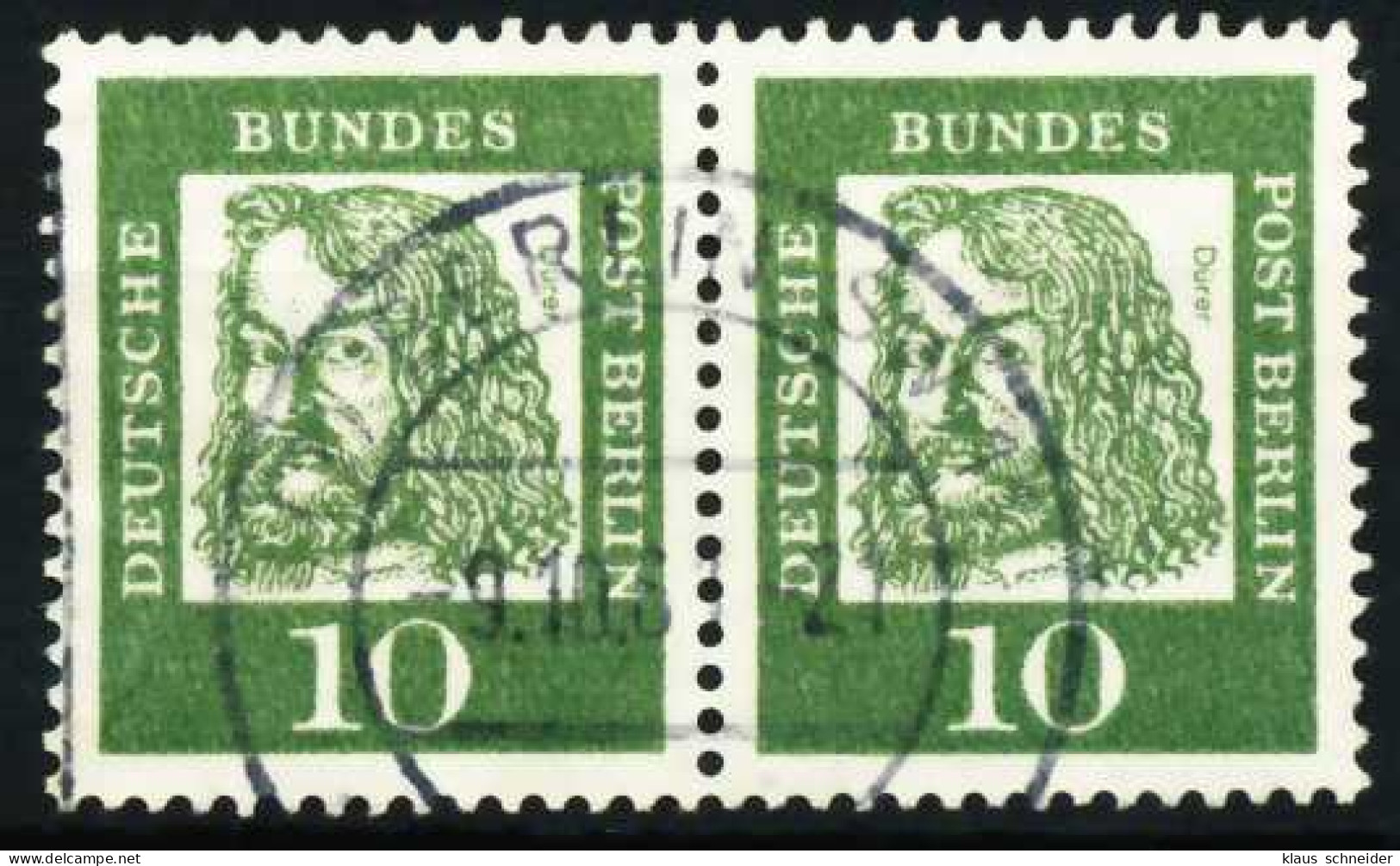 BERLIN DS BED. DEUT. Nr 202 Zentrisch Gestempelt WAAGR PAAR X5EBACE - Used Stamps