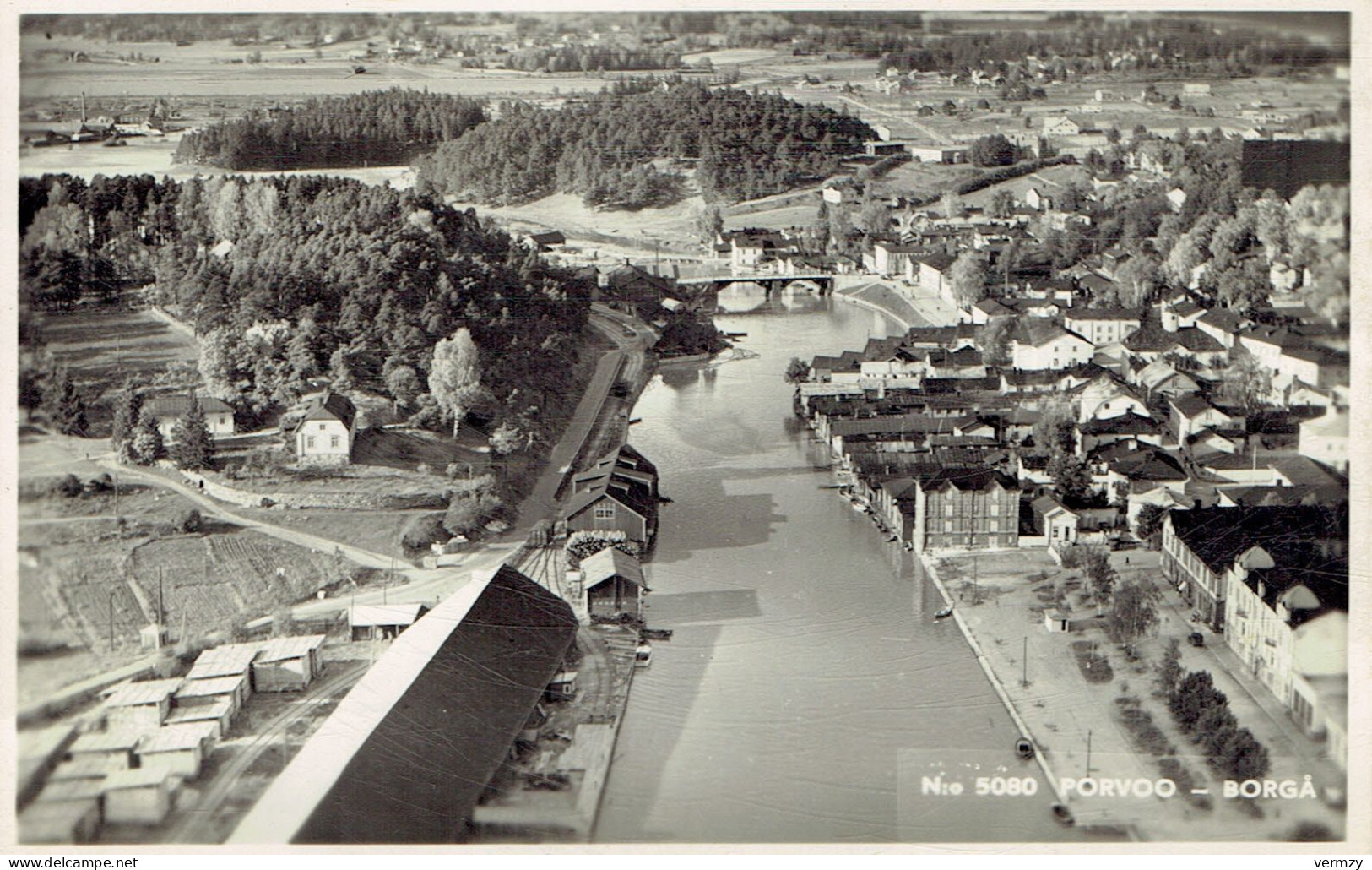 CPSM  PORVOO - BORGA : Vue Aérienne - Finlande