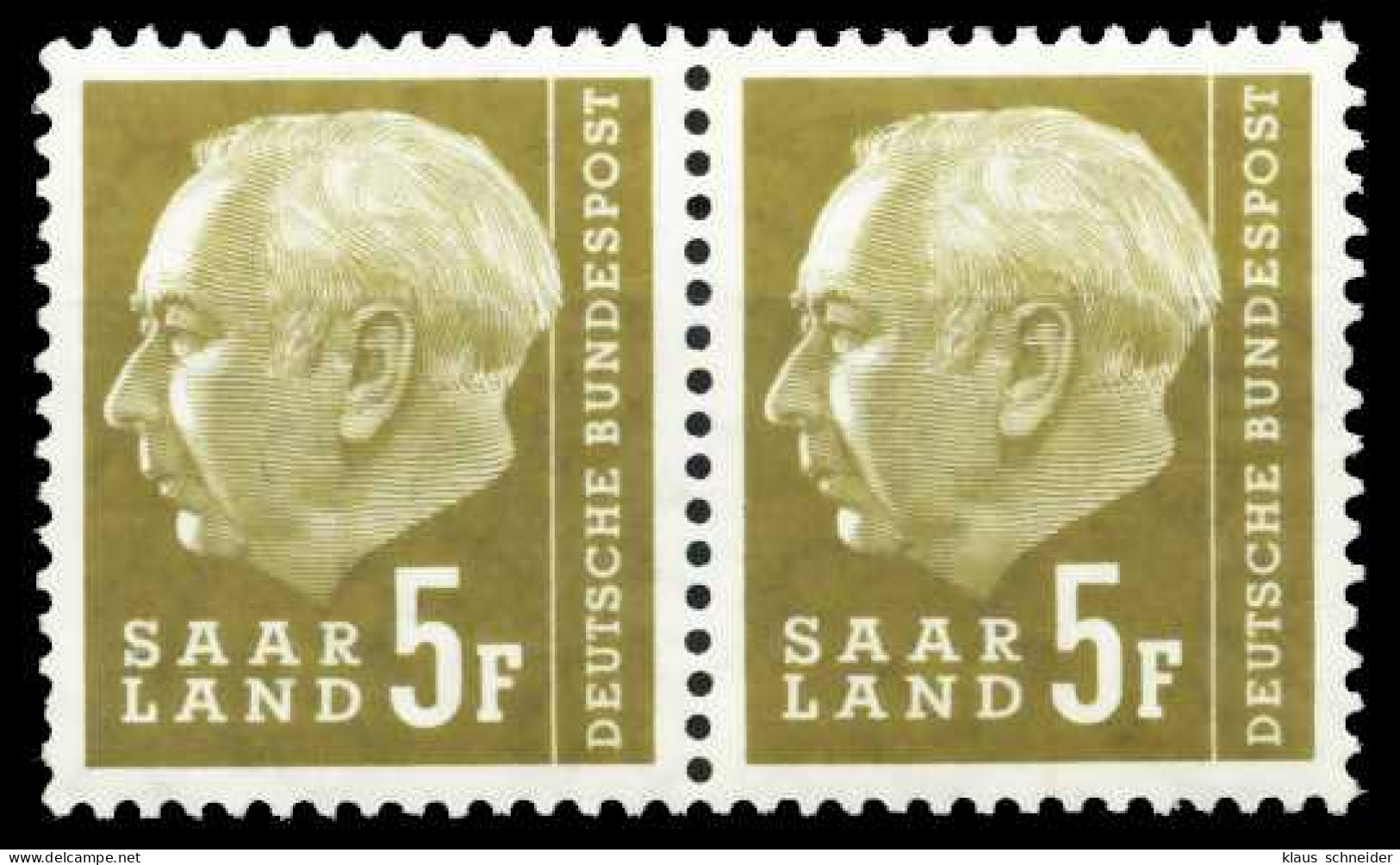 SAAR OPD 1957 Nr 411 Postfrisch WAAGR PAAR X5FA3F2 - Unused Stamps