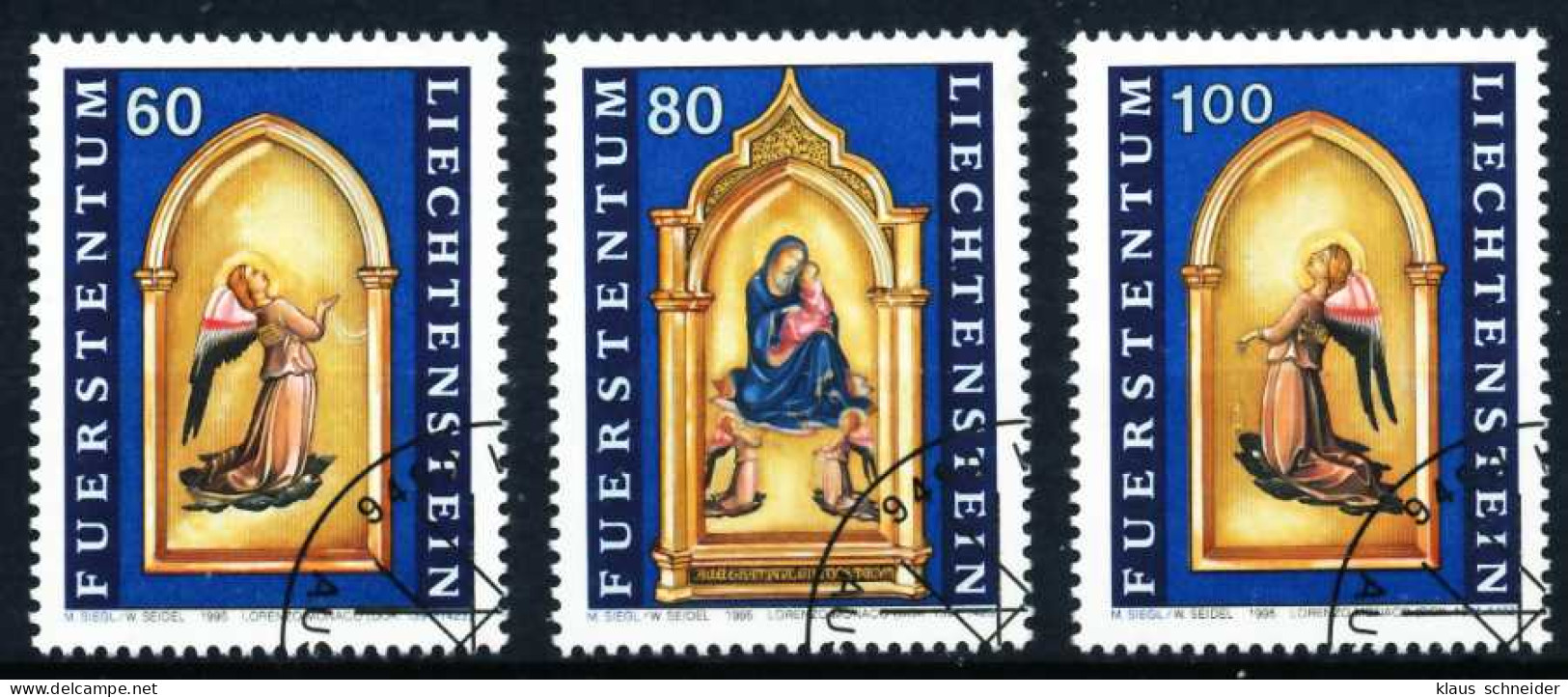LIECHTENSTEIN 1995 Nr 1120-1122 Gestempelt SA191E6 - Used Stamps