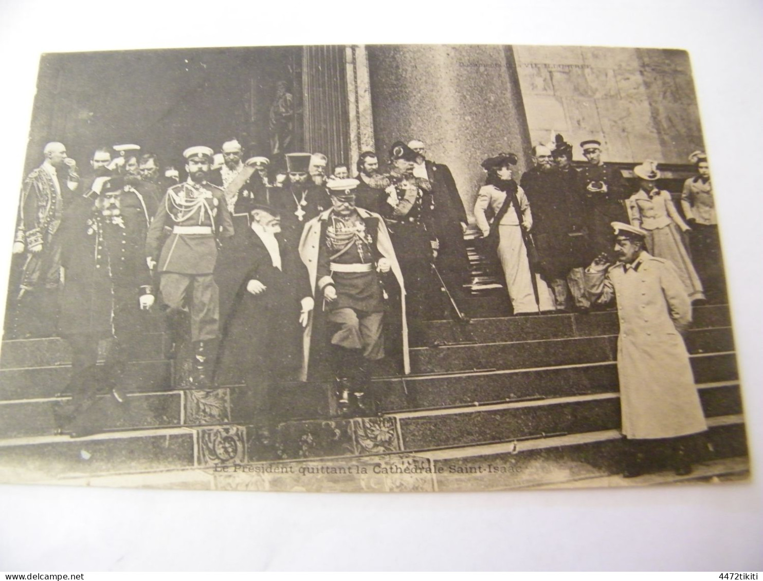 CPA - Le Président Quittant La Cathédrale St Saint Isaac - 1903 - SUP (HT 44) - Personajes