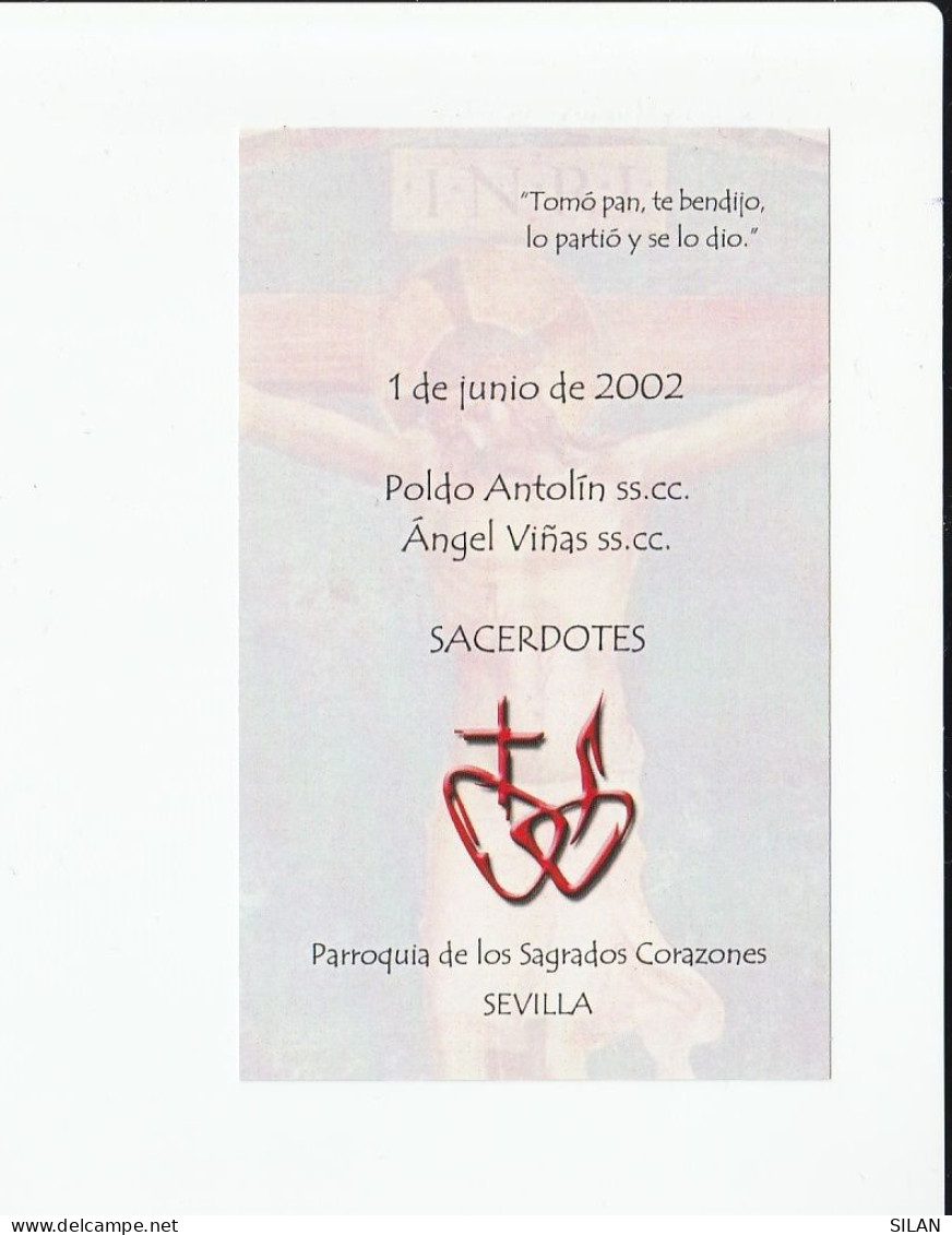 Estampita Prefacio De La Misa Del Corazón De Jesús Parroquia De Los Sagrados Corazones Sevilla - Godsdienst & Esoterisme