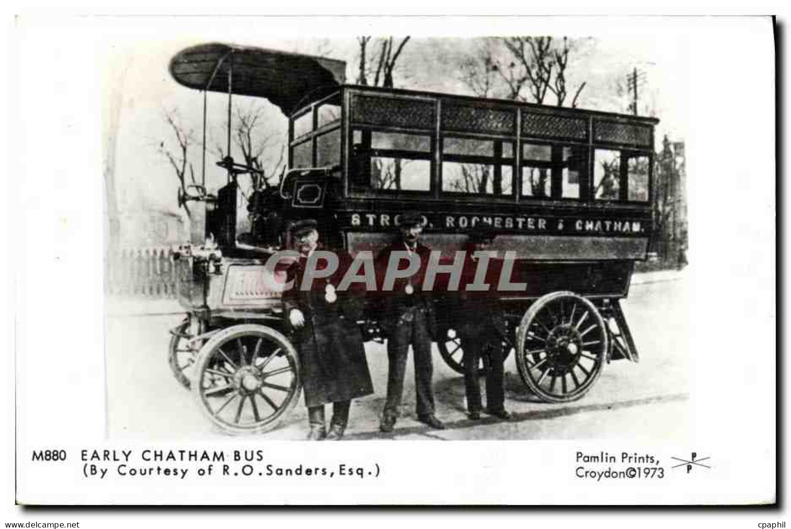 CPM Early Chatham Bus Croydon - Autres & Non Classés