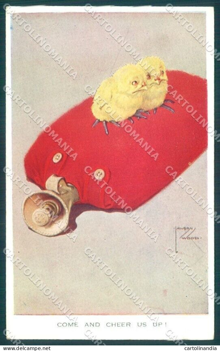 Artist Signed Lawson Wood Chick Valentines 1328 CORNER CREASE Postcard TW1865 - Other & Unclassified