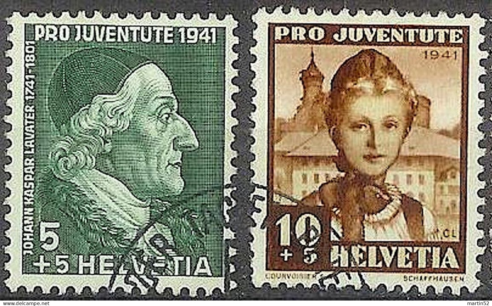 Schweiz Suisse Pro Juventute 1941: Zu 97-100 Mi 399-402 Yv 371-374 ⊙ ZÜRICH 7.XII.41 TAG DER BRIEFMARKE Zu CHF 12.00) - Used Stamps