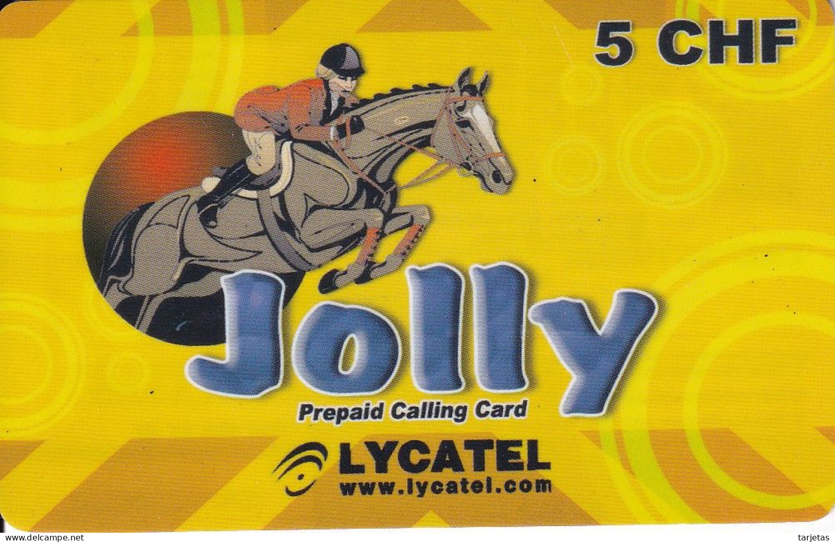 TARJETA DE SUIZA DE JOLLY DE UN CABALLO (HORSE) - Zwitserland