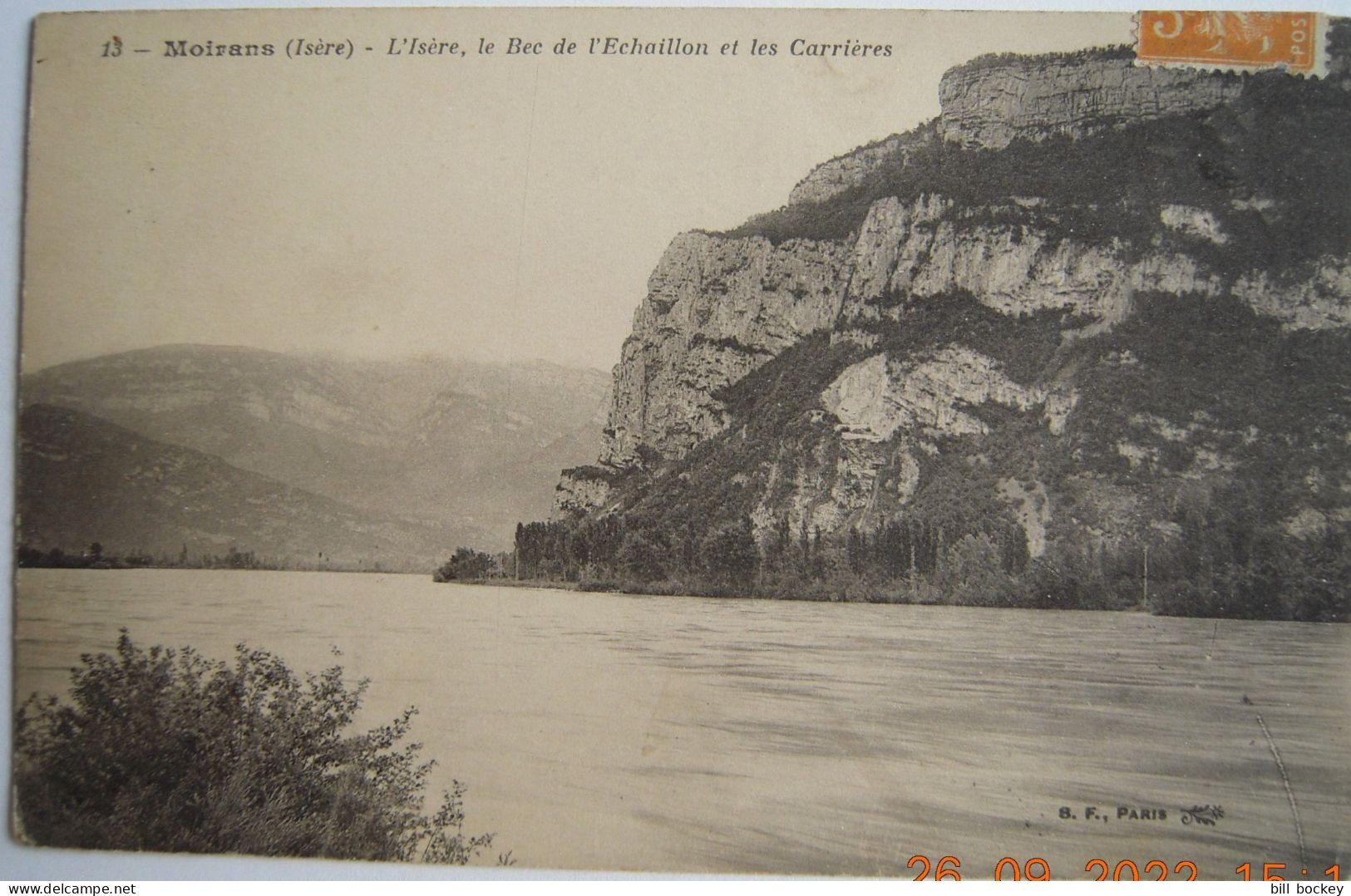CPA Année 1921 MOIRANS Le Bec De L'Échaillon Et Les Carrières, L'Isère - Grenoble - Moirans